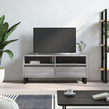 TV-benk grå sonoma 100x34,5x44,5 cm konstruert tre