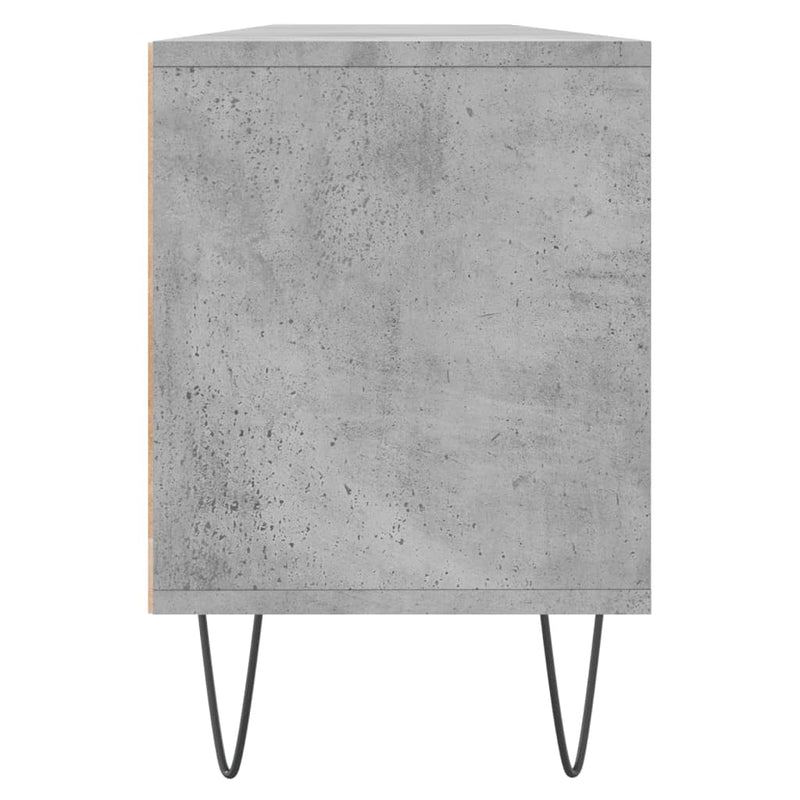 TV-benk betonggrå 150x30x44,5 cm konstruert tre