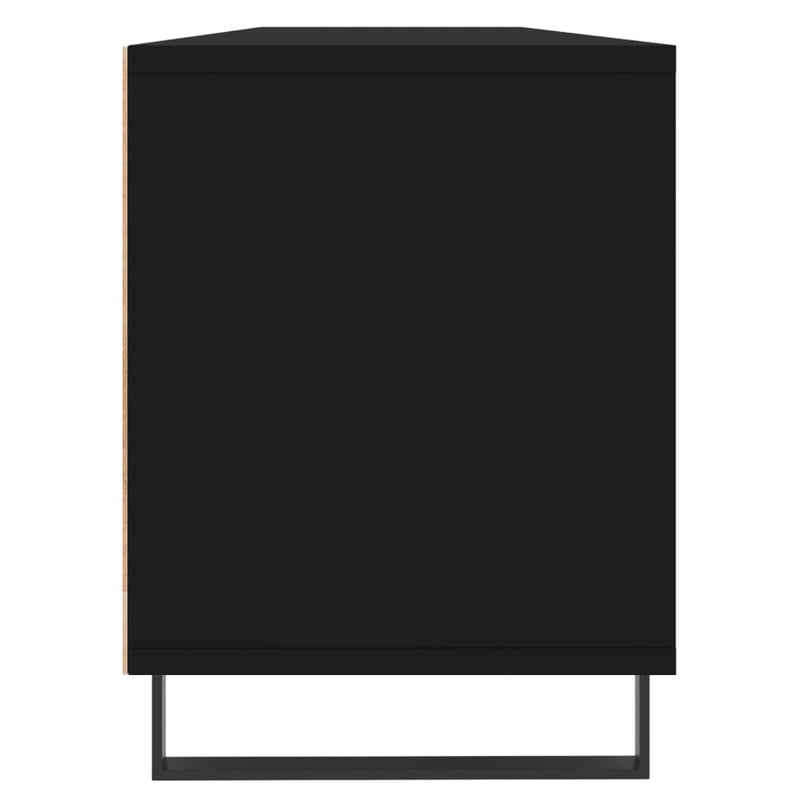 TV-benk svart 150x30x44,5 cm konstruert tre