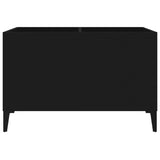 Hifi-benk svart 74,5x38x48 cm konstruert tre