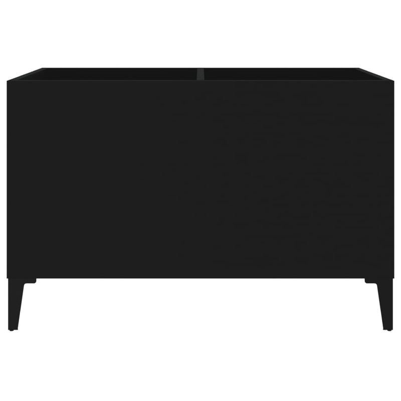 Hifi-benk svart 74,5x38x48 cm konstruert tre