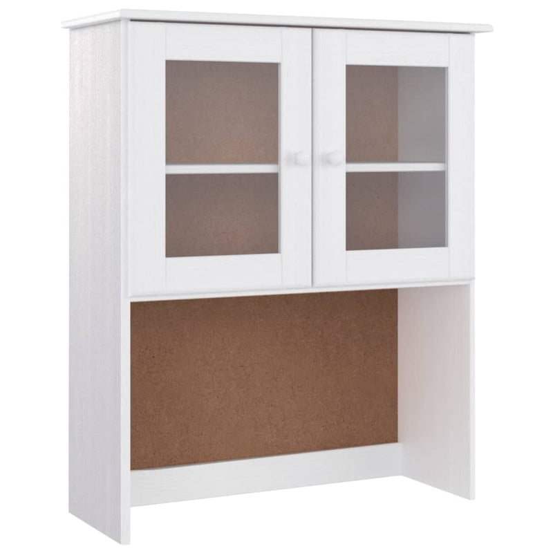 Highboard ALTA hvit 77x35x165 cm heltre furu