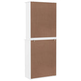 Highboard ALTA hvit 77x35x188 cm heltre furu