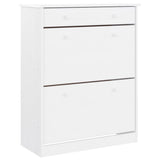 Highboard ALTA hvit 77x35x188 cm heltre furu