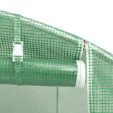 Drivhus med stålramme grønn 100 m² 20x5x2,3 m