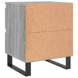 Nattbord grå sonoma 40x35x50 cm konstruert tre