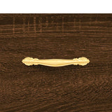 Nattbord brun eik 40x35x47,5 cm konstruert tre