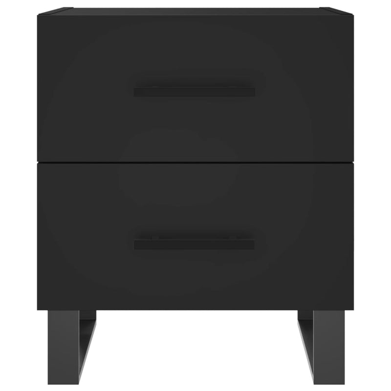 Nattbord svart 40x35x47,5 cm konstruert tre