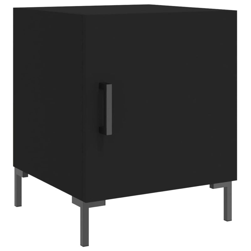 Nattbord 2 stk svart 40x40x50 cm konstruert tre