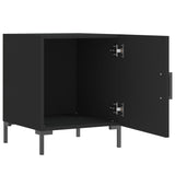 Nattbord 2 stk svart 40x40x50 cm konstruert tre