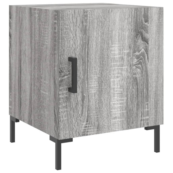 Nattbord grå sonoma 40x40x50 cm konstruert tre