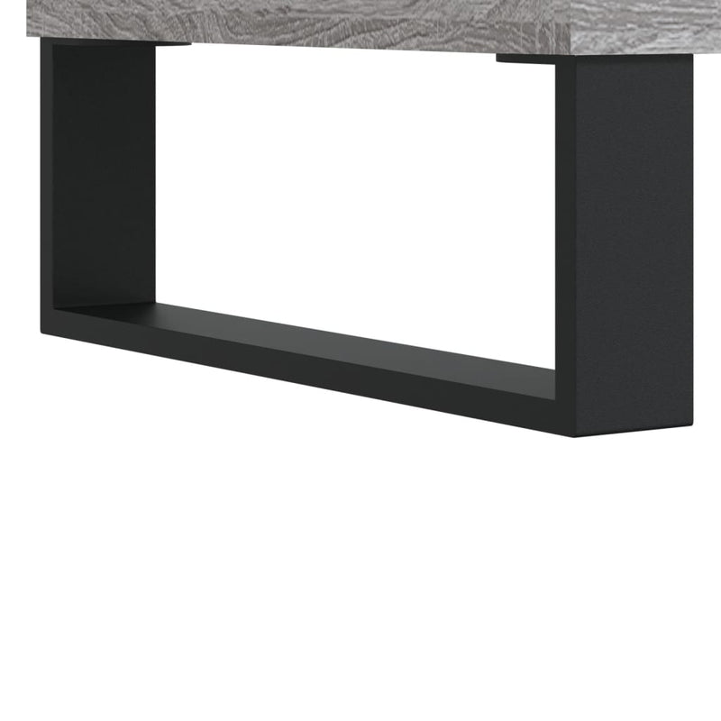 Nattbord grå sonoma 40x40x66 cm konstruert tre
