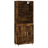 Highboard røkt eik 69,5x34x180 cm konstruert tre