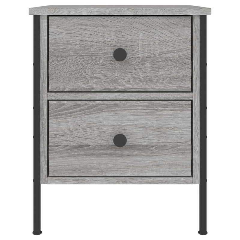 Nattbord grå sonoma 40x42x50 cm konstruert tre