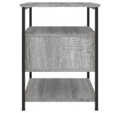 Nattbord grå sonoma 40x42x56 cm konstruert tre