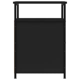 Nattbord svart 40x42x60 cm konstruert tre