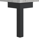 Skrivebord betonggrå 140x50x75 cm konstruert tre