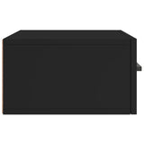 Veggmontert nattbord svart 35x35x20 cm