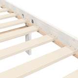 Sengeramme med hodegavl hvit 4FT6 double heltre