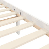 Sengeramme med hodegavl hvit 4FT6 double heltre