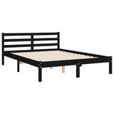 Sengeramme med hodegavl svart 4FT6 double heltre