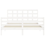 Sengeramme med hodegavl hvit 5FT King Size heltre