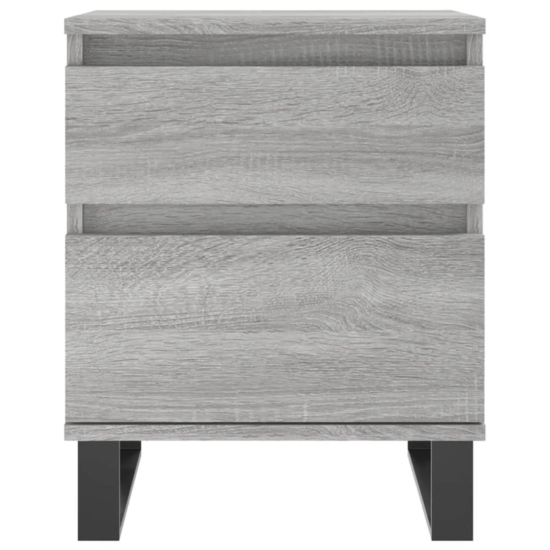 Nattbord grå sonoma 40x35x50 cm konstruert tre