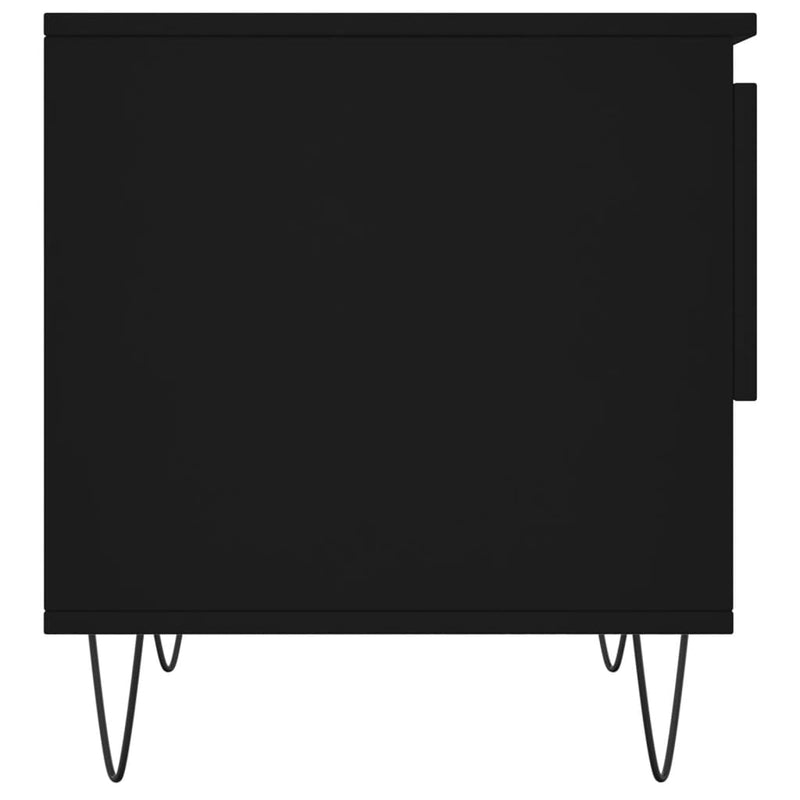 Salongbord 2 stk svart 50x46x50 cm konstruert tre