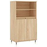 Highboard sonoma eik 60x36x110 cm konstruert tre