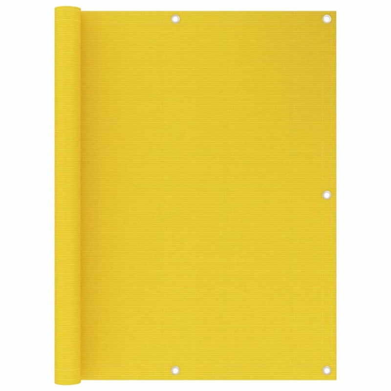 Balkongskjerm gul 120x300 cm HDPE