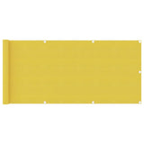 Balkongskjerm gul 75x300 cm HDPE