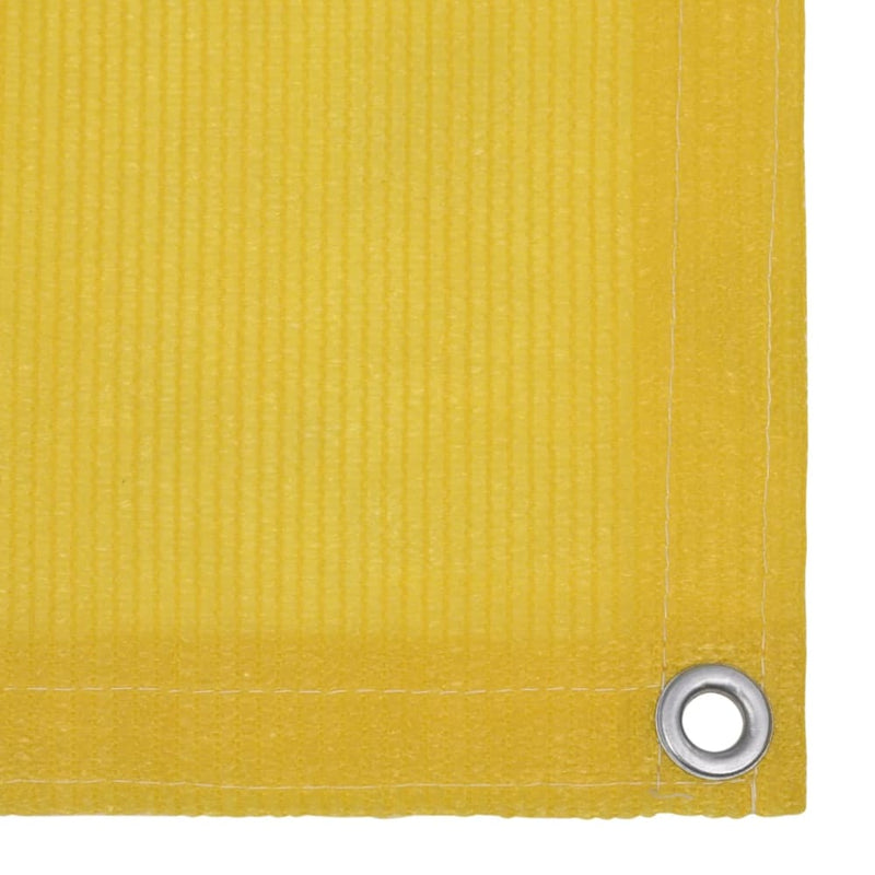 Balkongskjerm gul 75x400 cm HDPE
