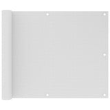 Balkongskjerm hvit 75x500 cm HDPE