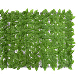 Balkongskjerm med grønne blader 300x100 cm