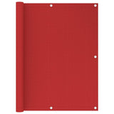 Balkongskjerm rød 120x500 cm HDPE