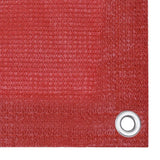 Balkongskjerm rød 75x600 cm HDPE