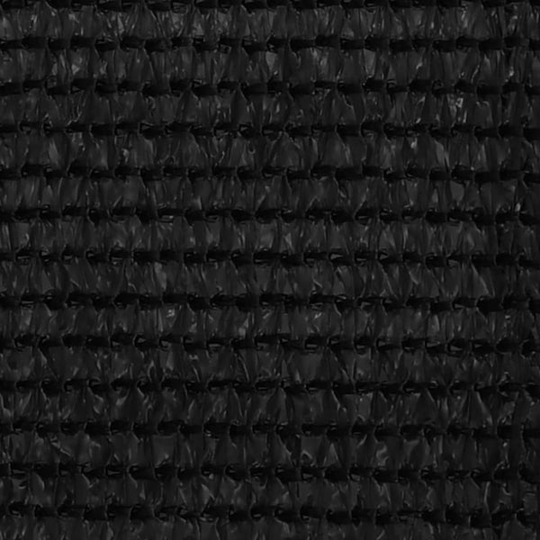 Balkongskjerm svart 120x500 cm HDPE
