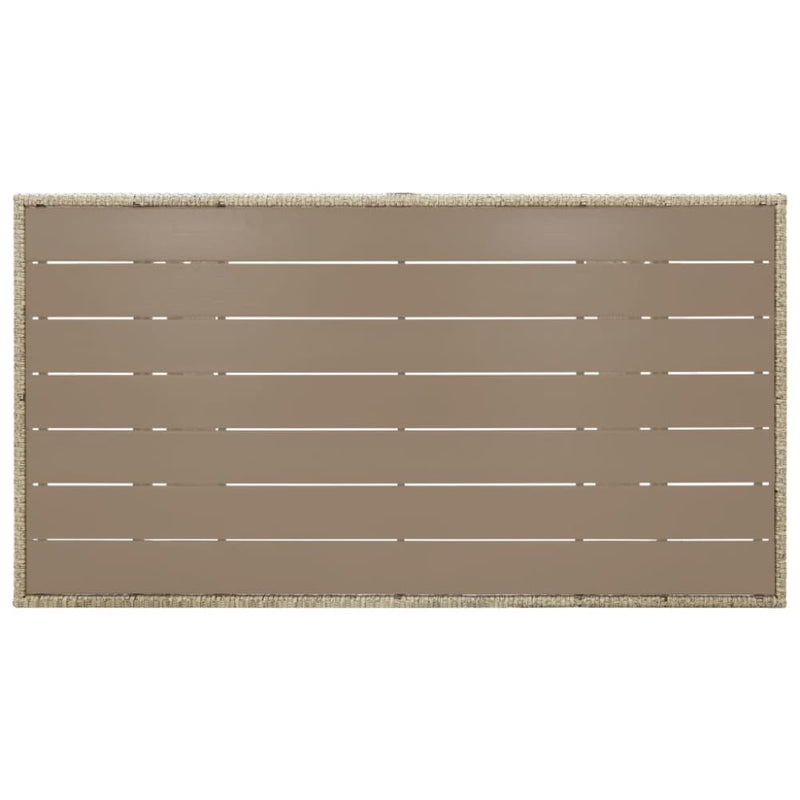 Hagebord grå 120x70x66 cm polyrotting