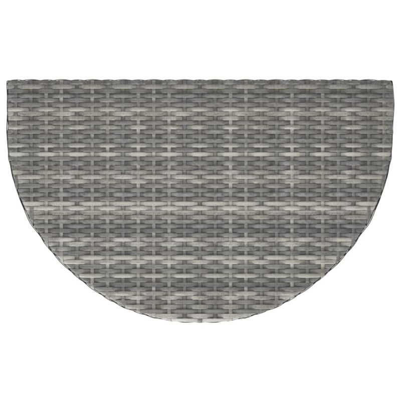 Hagebord grå 80x50x75 cm polyrotting