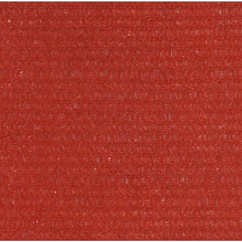 Solseil 160 g/m² rød 2x4 m HDPE