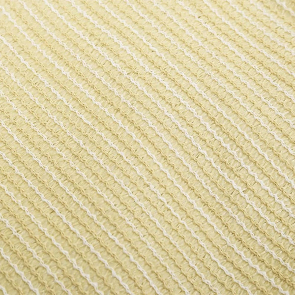 Solseil HDPE Kvadrat 3,6x3,6 m Beige