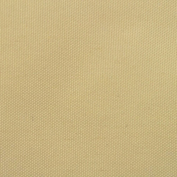 Solseil oxfordstoff rektangulær 4x6 m beige