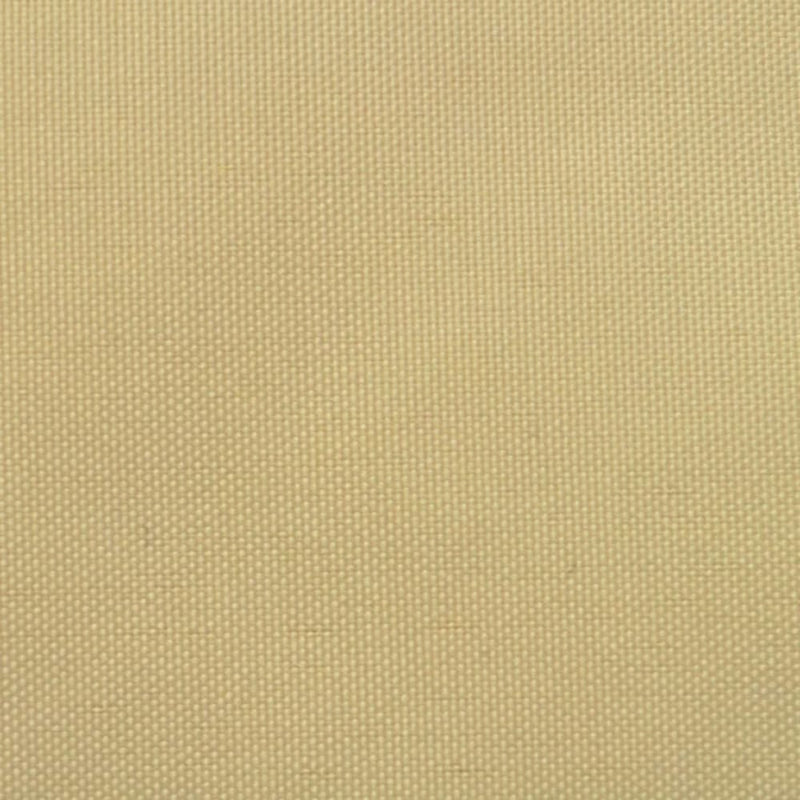 Solseil oxfordstoff rektangulær 4x6 m beige