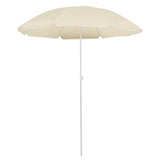 Utendørs parasoll med stålstang sand 180 cm