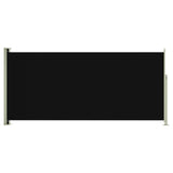 Uttrekkbar sidemarkise 140x300 cm svart
